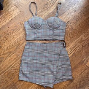 PLAID MATCHING SET